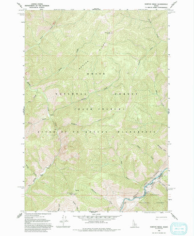 United States Geological Survey Norton Ridge, ID (1962, 24000-Scale) digital map