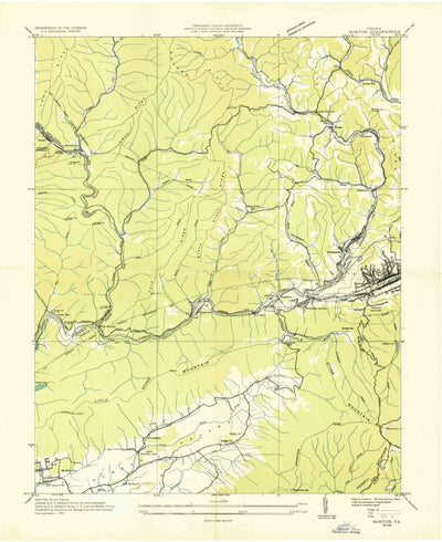 United States Geological Survey Norton, VA (1935, 24000-Scale) digital map