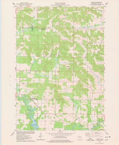 United States Geological Survey Norton, WI (1975, 24000-Scale) digital map