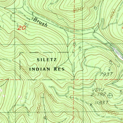 United States Geological Survey Nortons, OR (1984, 24000-Scale) digital map
