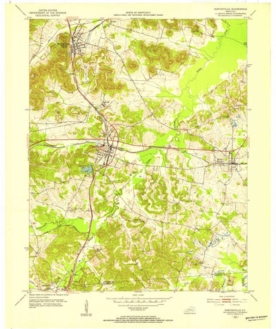 United States Geological Survey Nortonville, KY (1953, 24000-Scale) digital map