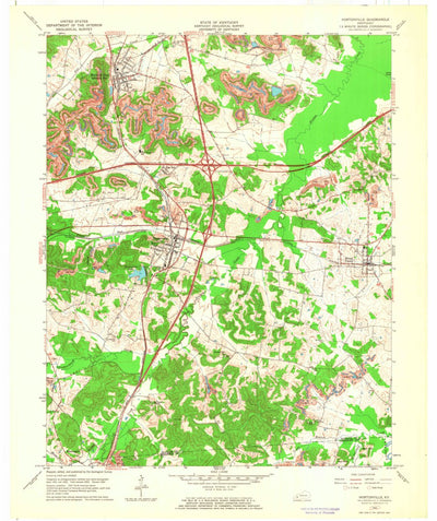 United States Geological Survey Nortonville, KY (1963, 24000-Scale) digital map