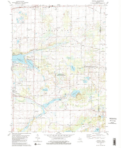 United States Geological Survey Norvell, MI (1980, 24000-Scale) digital map