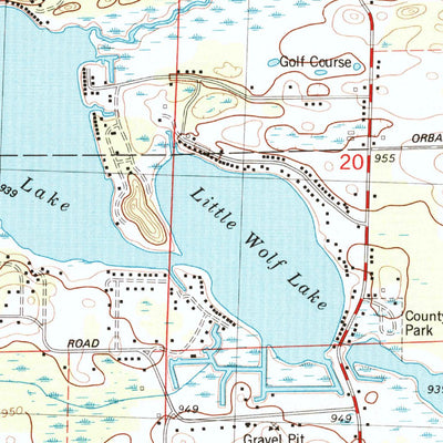 United States Geological Survey Norvell, MI (1980, 24000-Scale) digital map
