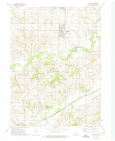 United States Geological Survey Norwalk, IA (1972, 24000-Scale) digital map