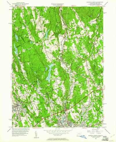 United States Geological Survey Norwalk North, CT-NY (1951, 24000-Scale) digital map