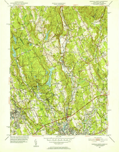 United States Geological Survey Norwalk North, CT-NY (1951, 31680-Scale) digital map