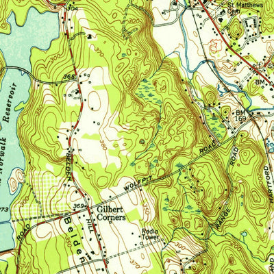United States Geological Survey Norwalk North, CT-NY (1951, 31680-Scale) digital map