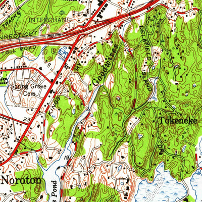 United States Geological Survey Norwalk South, CT-NY (1951, 24000-Scale) digital map