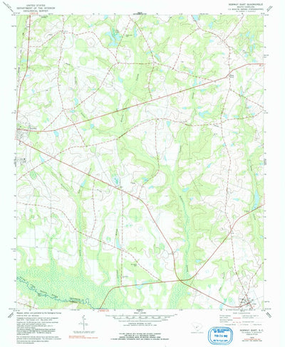 United States Geological Survey Norway East, SC (1979, 24000-Scale) digital map