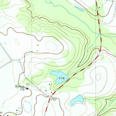 United States Geological Survey Norway East, SC (1979, 24000-Scale) digital map