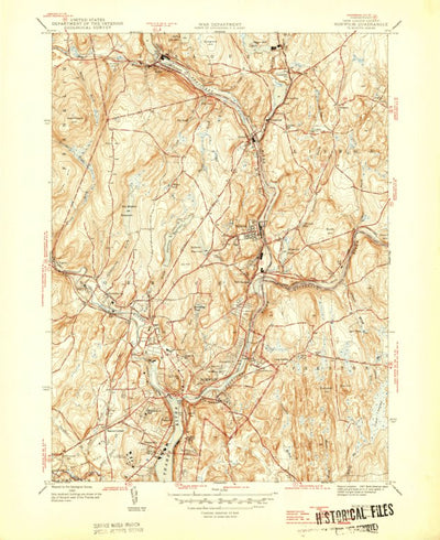 United States Geological Survey Norwich, CT (1945, 31680-Scale) digital map