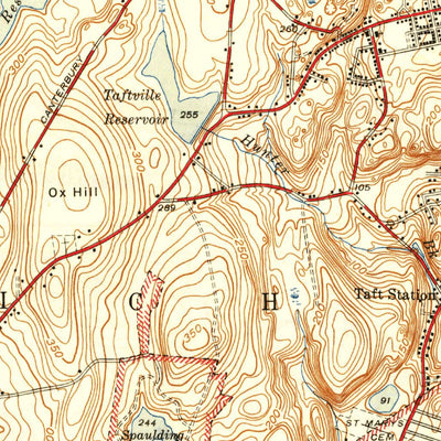 United States Geological Survey Norwich, CT (1945, 31680-Scale) digital map