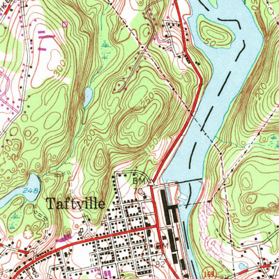United States Geological Survey Norwich, CT (1954, 24000-Scale) digital map