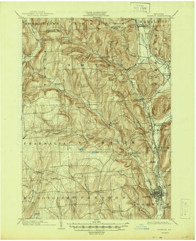 United States Geological Survey Norwich, NY (1903, 62500-Scale) digital map