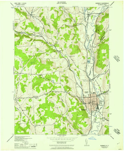 United States Geological Survey Norwich, NY (1944, 24000-Scale) digital map