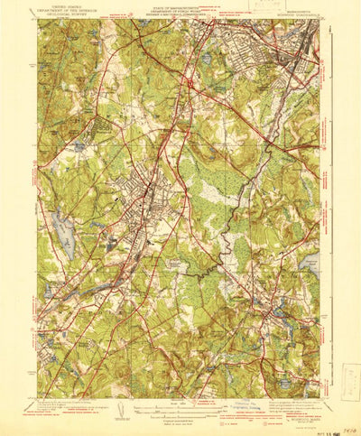 United States Geological Survey Norwood, MA (1941, 31680-Scale) digital map