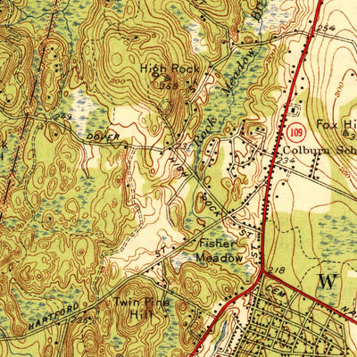 United States Geological Survey Norwood, MA (1941, 31680-Scale) digital map