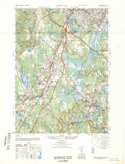 United States Geological Survey Norwood, MA (1947, 25000-Scale) digital map