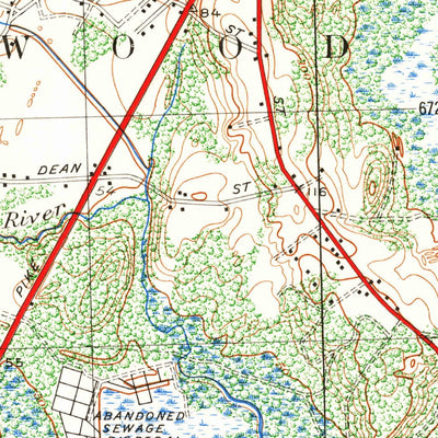 United States Geological Survey Norwood, MA (1947, 25000-Scale) digital map