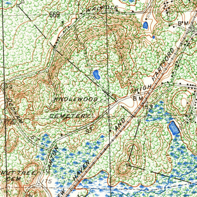 United States Geological Survey Norwood, MA (1947, 25000-Scale) digital map