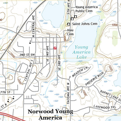 United States Geological Survey Norwood, MN (2022, 24000-Scale) digital map