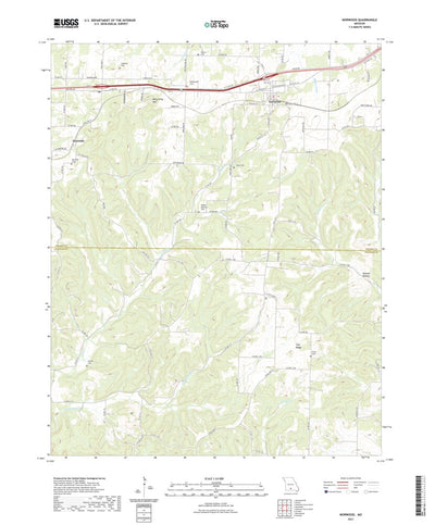 United States Geological Survey Norwood, MO (2021, 24000-Scale) digital map