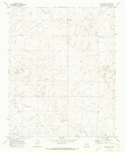 United States Geological Survey Nose Rock, NM (1970, 24000-Scale) digital map