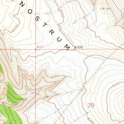United States Geological Survey Nostrum Mountain, WY (1965, 24000-Scale) digital map