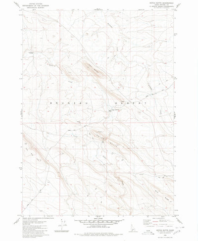United States Geological Survey Notch Butte, ID (1980, 24000-Scale) digital map