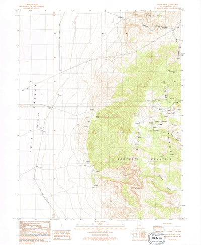 United States Geological Survey Notch Peak, UT (1991, 24000-Scale) digital map