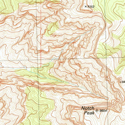 United States Geological Survey Notch Peak, UT (1991, 24000-Scale) digital map