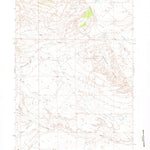 United States Geological Survey Notches Dome, WY (1968, 24000-Scale) digital map