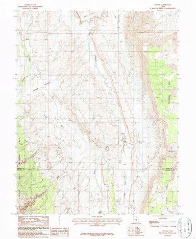 United States Geological Survey Notom, UT (1987, 24000-Scale) digital map