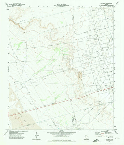 United States Geological Survey Notrees, TX (1971, 24000-Scale) digital map
