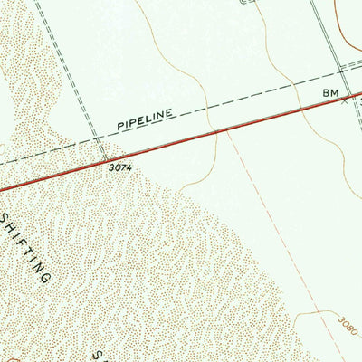 United States Geological Survey Notrees, TX (1971, 24000-Scale) digital map