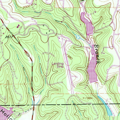 United States Geological Survey Nott Branch, TX (1964, 24000-Scale) digital map