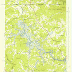United States Geological Survey Nottely Dam, GA-NC (1942, 24000-Scale) digital map