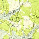 United States Geological Survey Nottely Dam, GA-NC (1942, 24000-Scale) digital map