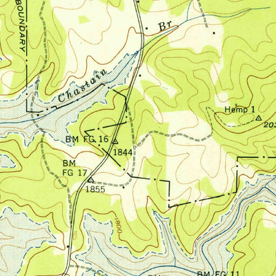United States Geological Survey Nottely Dam, GA-NC (1942, 24000-Scale) digital map