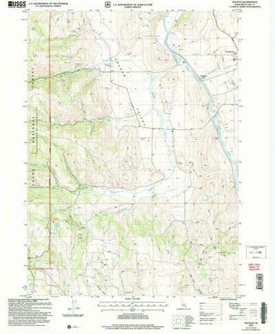 United States Geological Survey Nounan, ID (2005, 24000-Scale) digital map