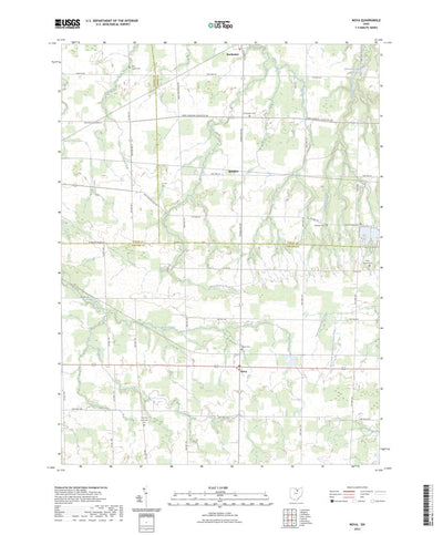 United States Geological Survey Nova, OH (2023, 24000-Scale) digital map
