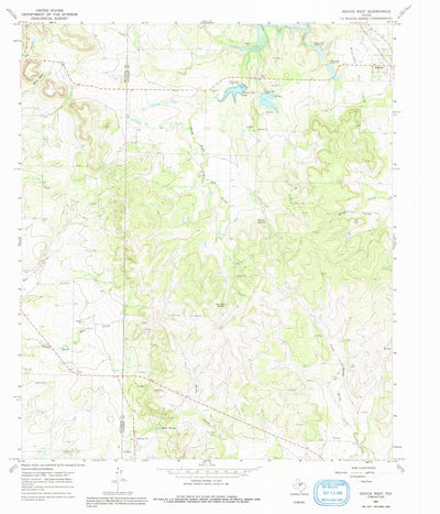 United States Geological Survey Novice West, TX (1967, 24000-Scale) digital map