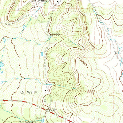 United States Geological Survey Novice West, TX (1967, 24000-Scale) digital map