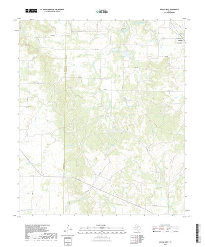 United States Geological Survey Novice West, TX (2022, 24000-Scale) digital map