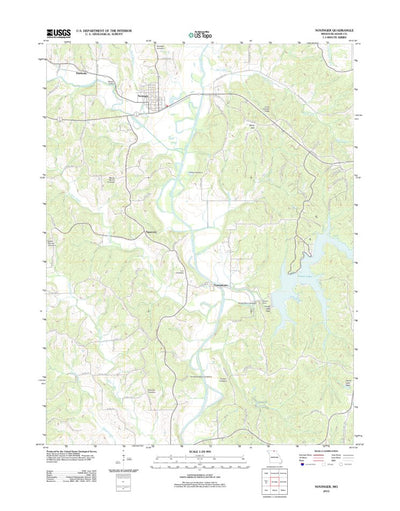 United States Geological Survey Novinger, MO (2012, 24000-Scale) digital map