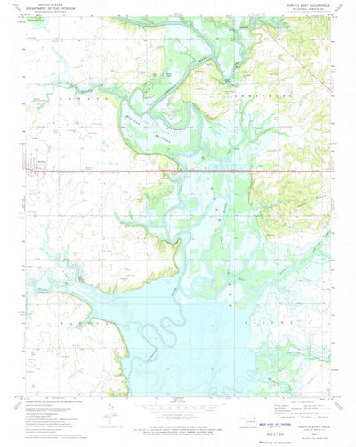 United States Geological Survey Nowata East, OK (1972, 24000-Scale) digital map