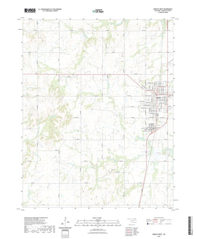United States Geological Survey Nowata West, OK (2022, 24000-Scale) digital map