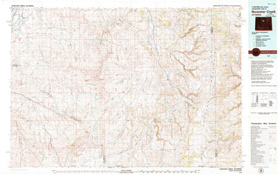 United States Geological Survey Nowater Creek, WY (1979, 100000-Scale) digital map