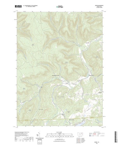 United States Geological Survey Noxen, PA (2023, 24000-Scale) digital map